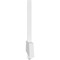 Ekena Millwork Eugene Architectural Grade PVC Gable Bracket, 108"W x 27"H x 2"D x 6"F, 6/12 Pitch GBP108X27X0206EUG00 - alternate 2